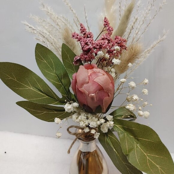⭐️2/$30 Vase Dried Flowers Bouquet, Hand made, Pampas Grass, artificial Flower - Picture 4 of 9